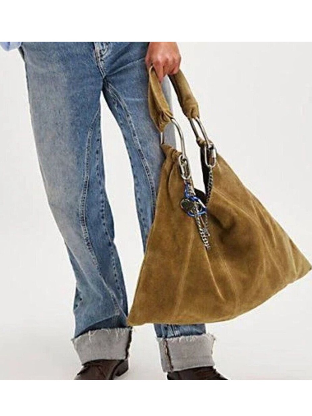 Free People Bobbi Slouch Suede Tote